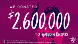 MLB, Post Season, T-Mobile, World Series, HR4HR, #HR4HR, Home Runs for Hurricane Recovery 